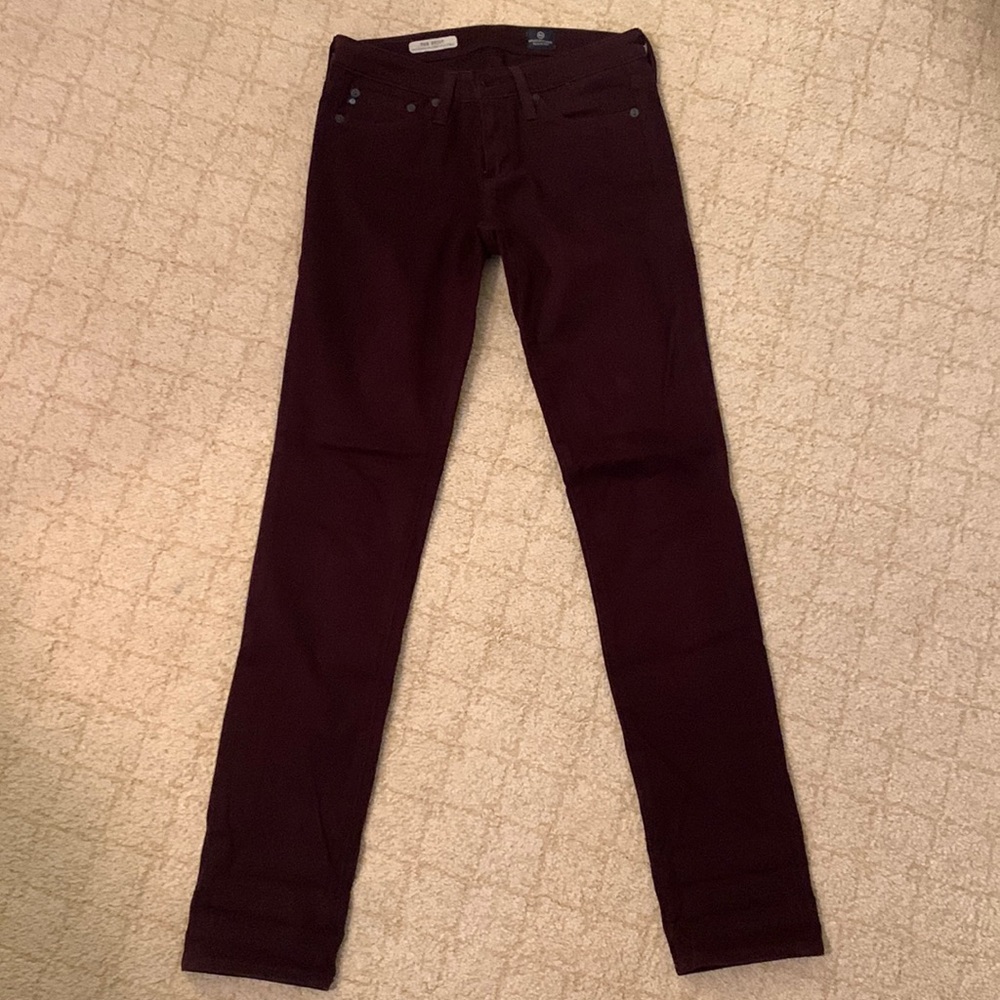 Adriano Goldschmied dark red velvet